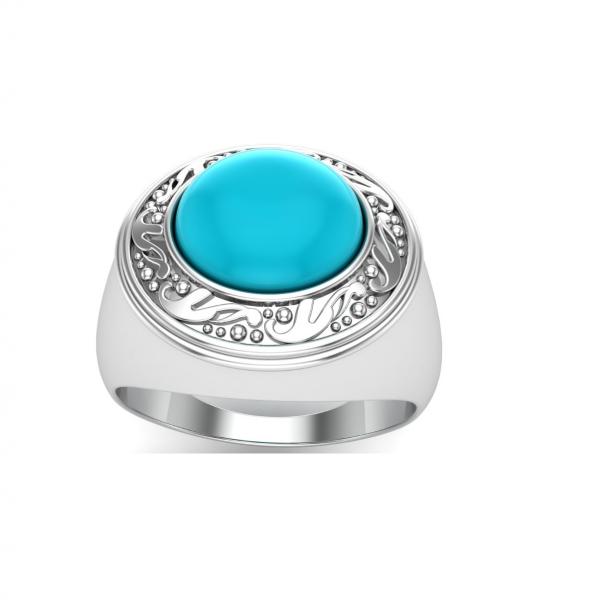 Bague turquoise argent Pelosa